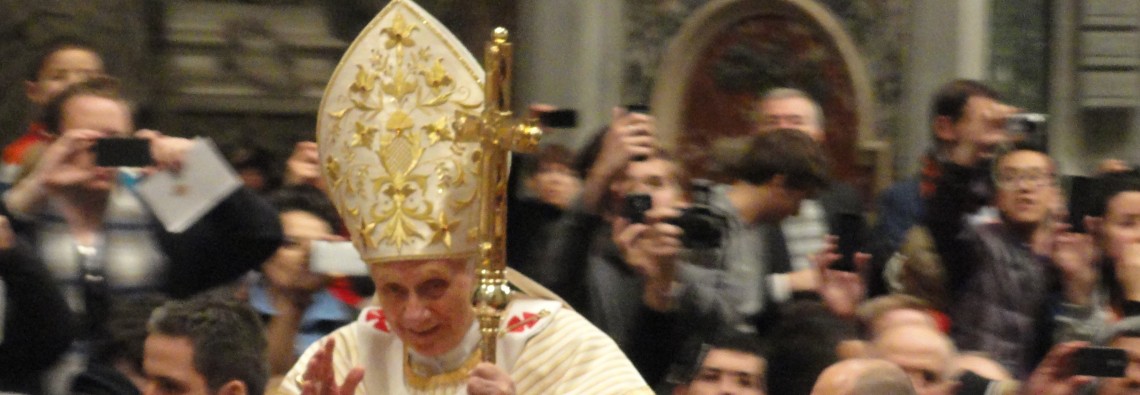 After Mass, the Pope Benedict made sure to say goodbye to me before leaving!